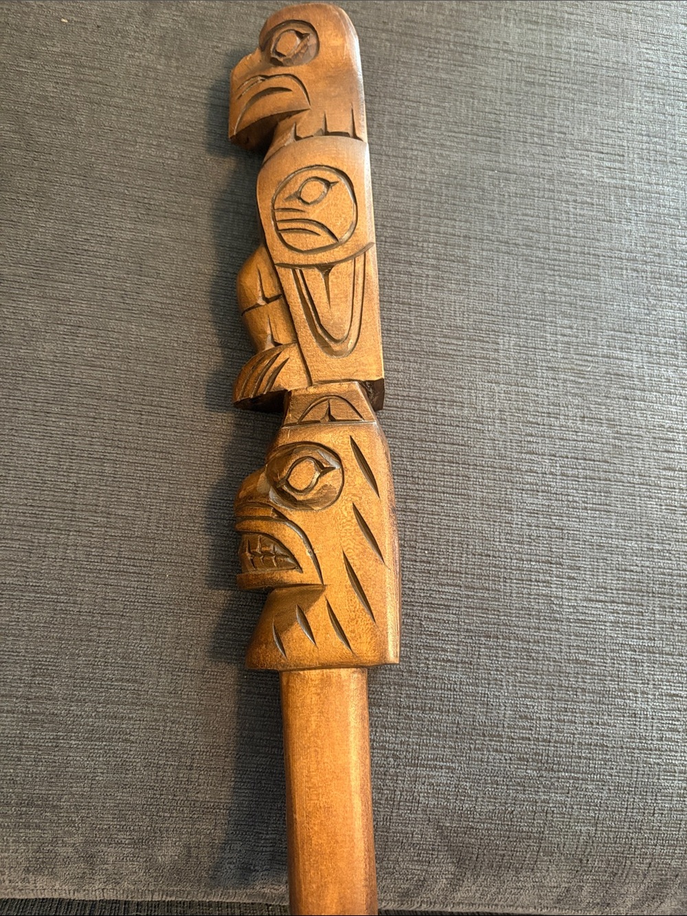 Jim Yelton Salish Talking Stick